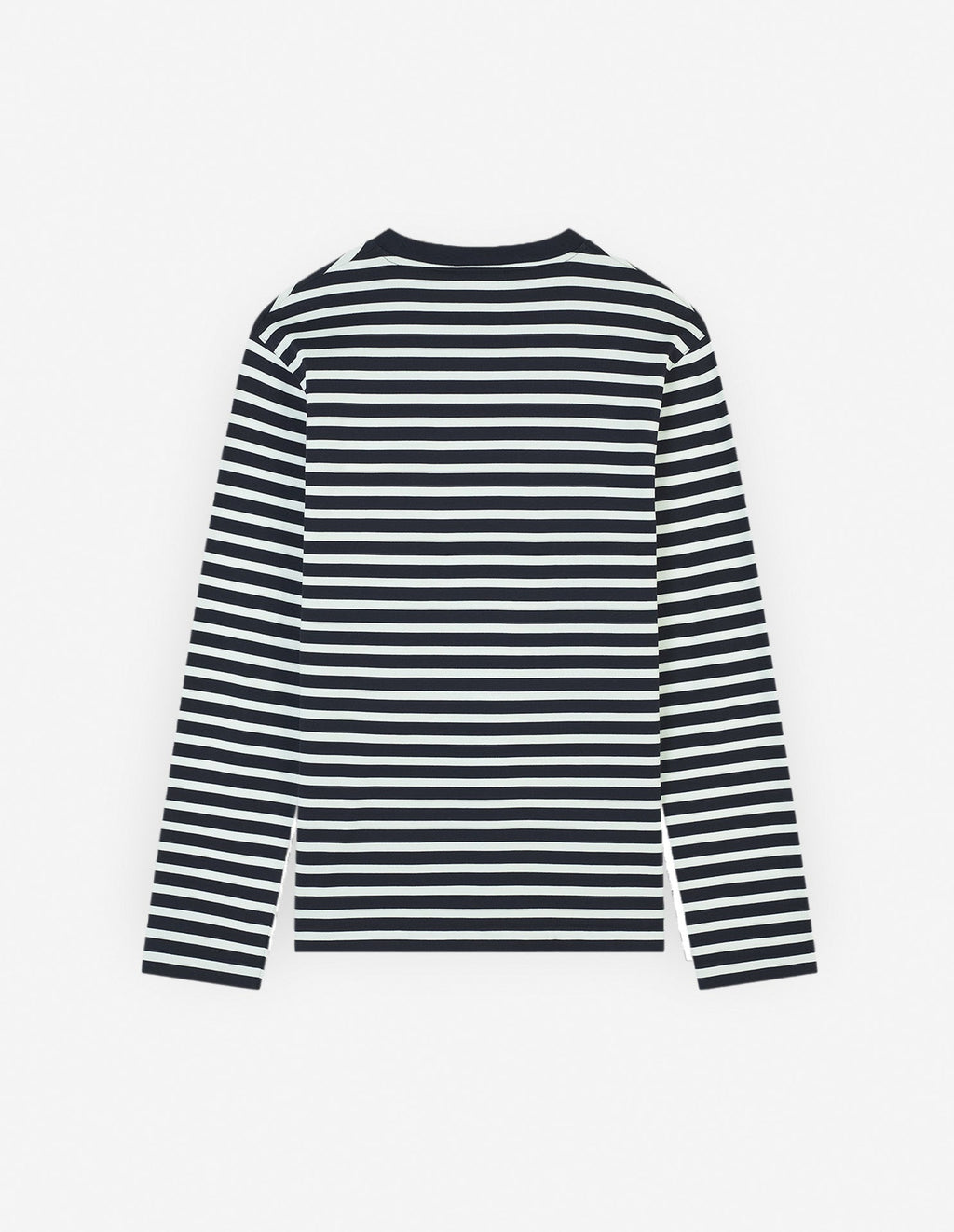 Fox Head Patch Regular Marin Tee Shirt Navy Stripes