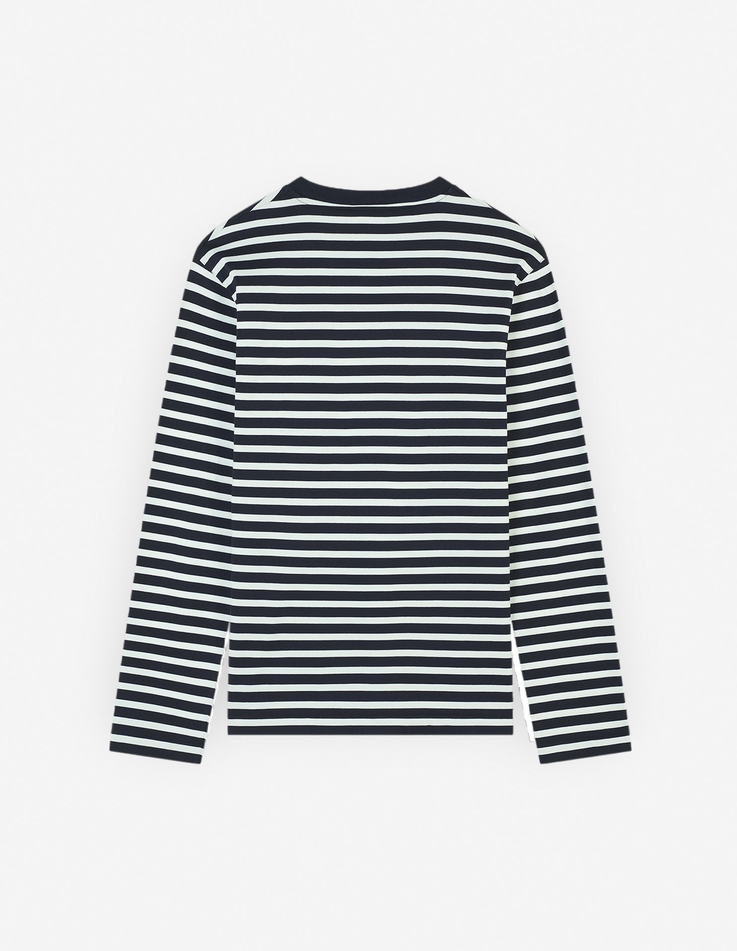 Fox Head Patch Regular Marin Tee Shirt Navy Stripes