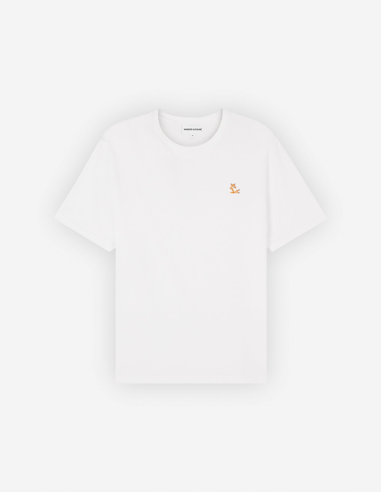 Chillax Fox Patch Regular Tee Shirt White