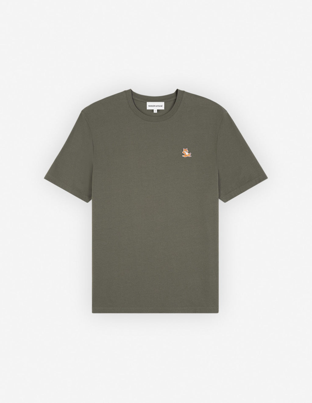 Chillax Fox Patch Regular Tee Shirt Military Green