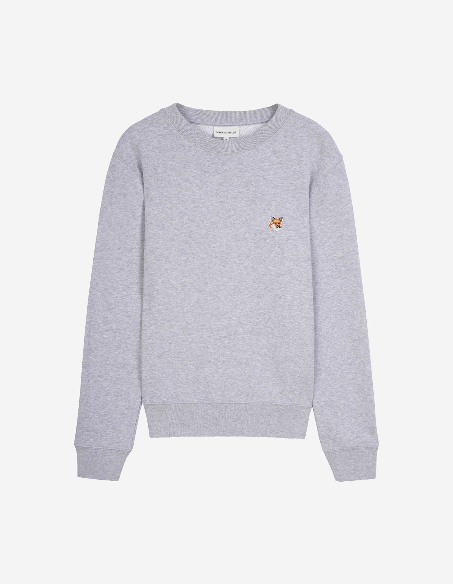 Men's Fox Head Patch Regular Sweatshirt Light Grey Melange