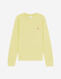 Men's Fox Head Patch Regular Sweatshirt Chalk Yellow