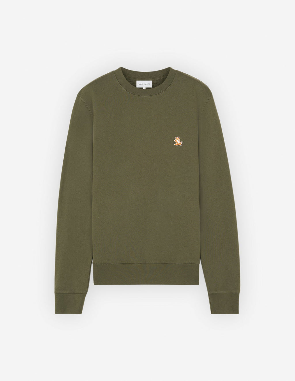 Men's Chillax Patch Regular Sweatshirt Military Green