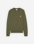 Men's Chillax Patch Regular Sweatshirt Military Green