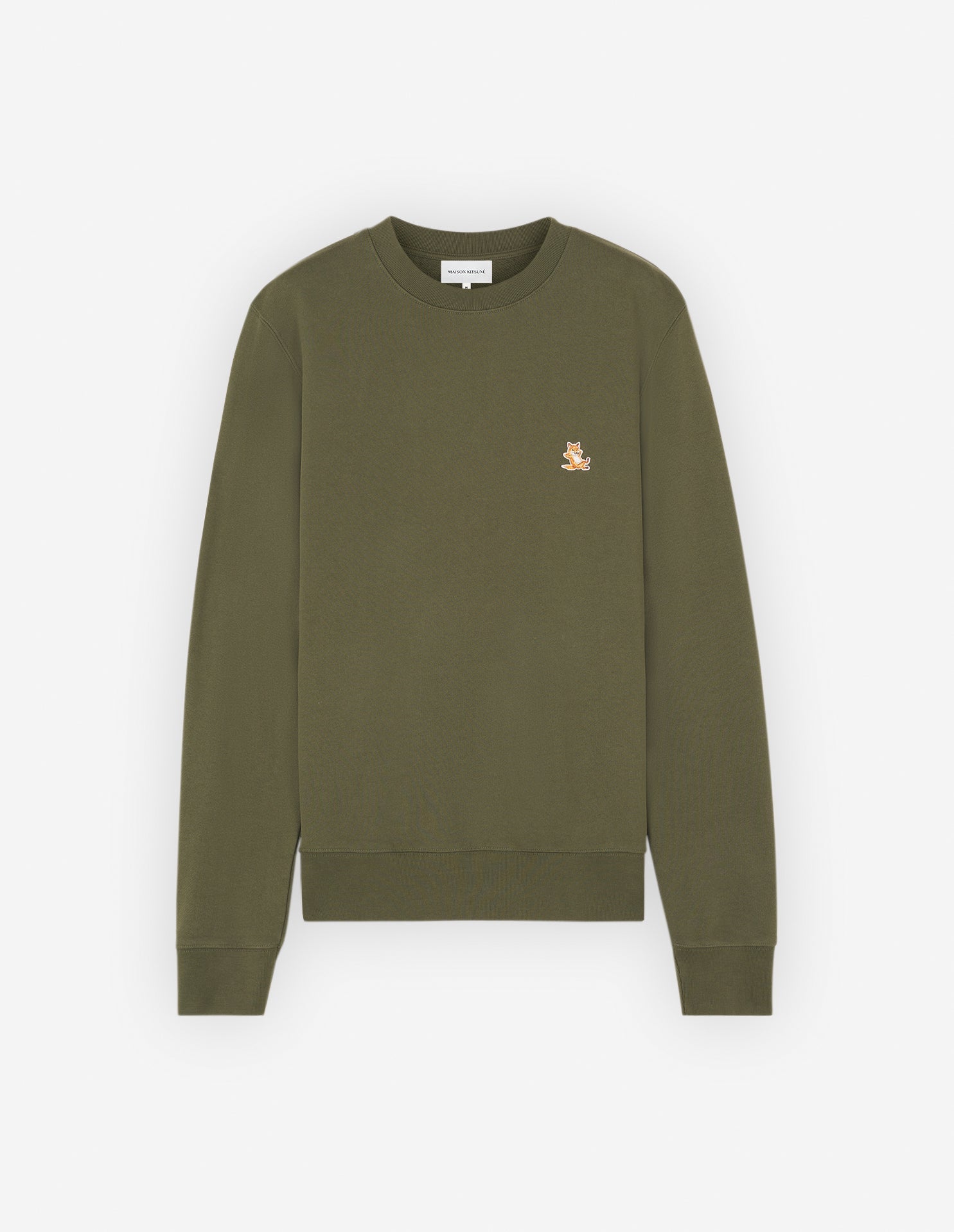 Men's Chillax Patch Regular Sweatshirt Military Green
