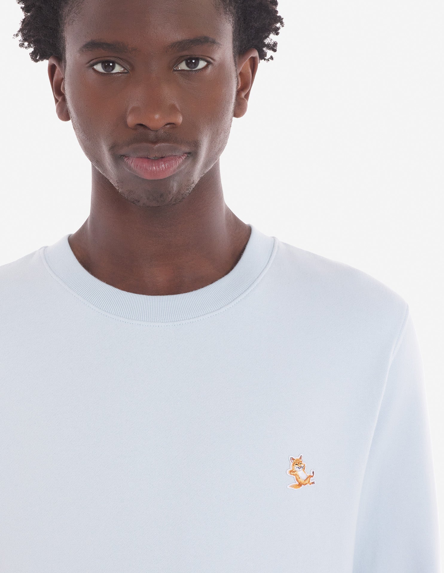 Men's Chillax Patch Regular Sweatshirt Sky Blue