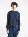 Men's Chillax Patch Regular Sweatshirt Ink Blue