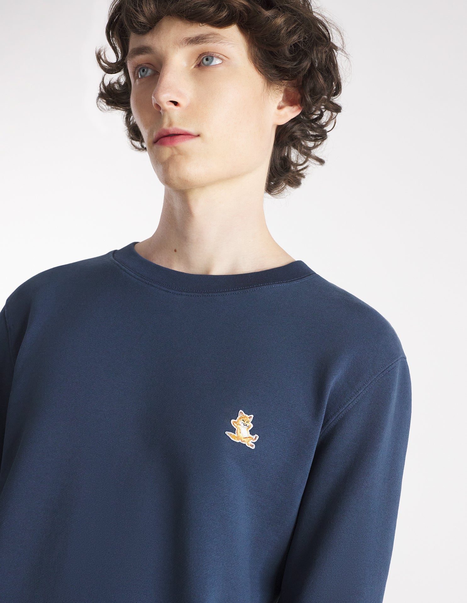 Men's Chillax Patch Regular Sweatshirt Ink Blue