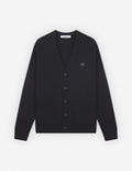Bold Fox Head Patch Regular Cardigan Black