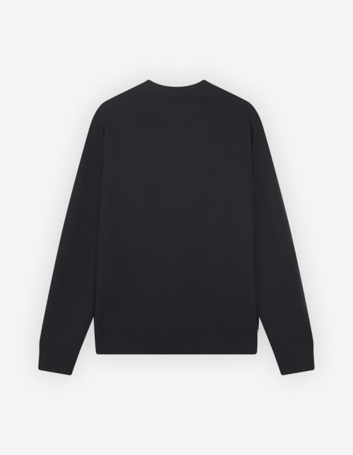 Bold Fox Head Patch Regular Cardigan Black