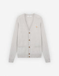 Baby Fox Patch Regular Cardigan Light Grey Melange