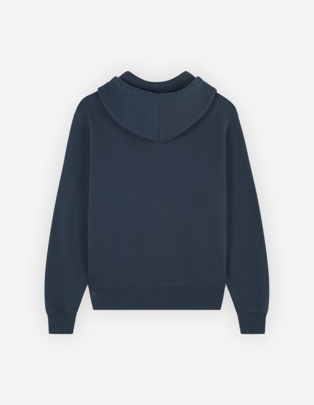Bold Fox Head Patch Comfort Zipped Hoodie Ink Blue