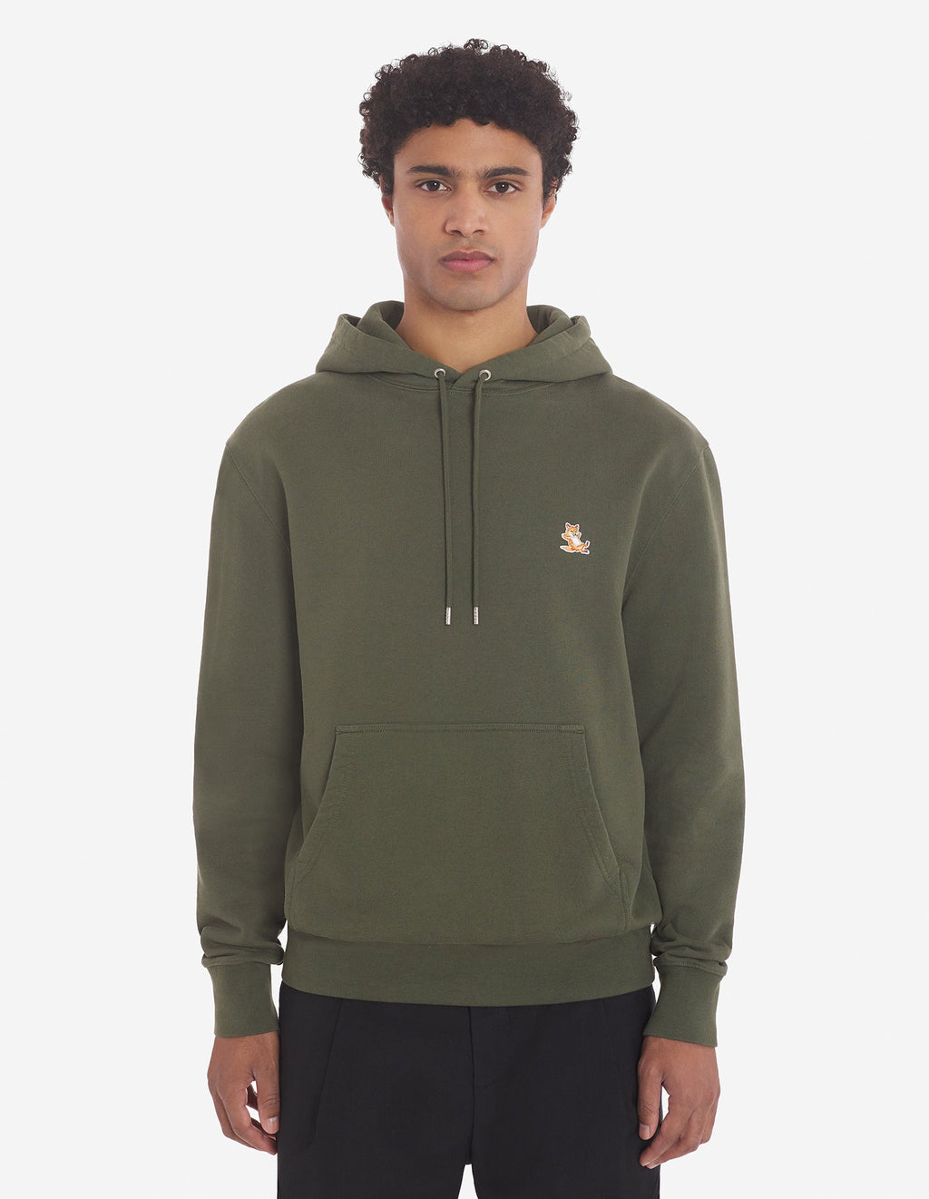 Chillax Patch Regular Hoodie Military Green