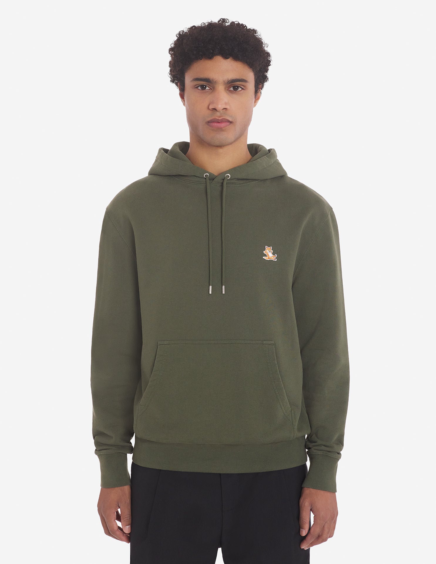 Chillax Patch Regular Hoodie Military Green
