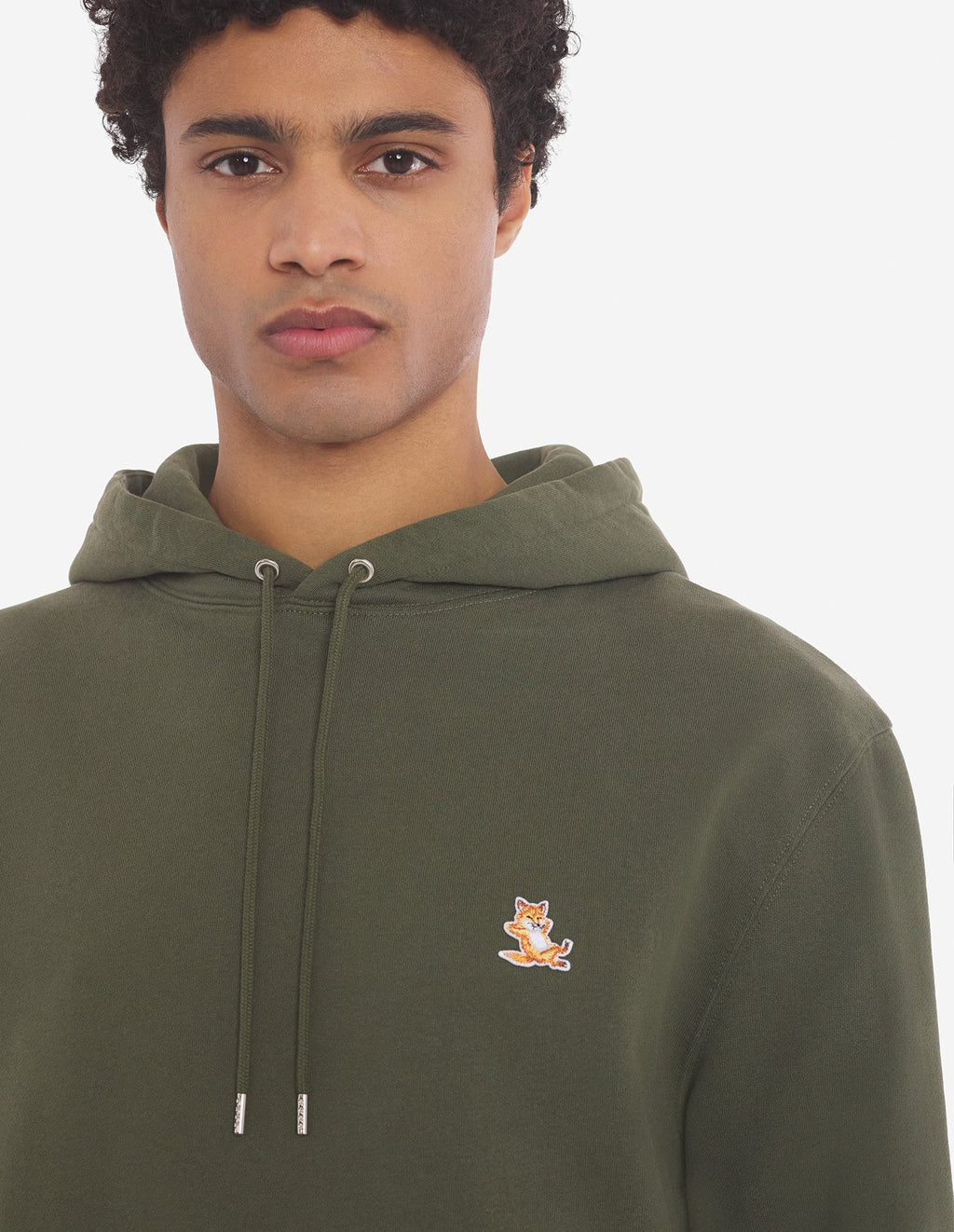 Chillax Patch Regular Hoodie Military Green