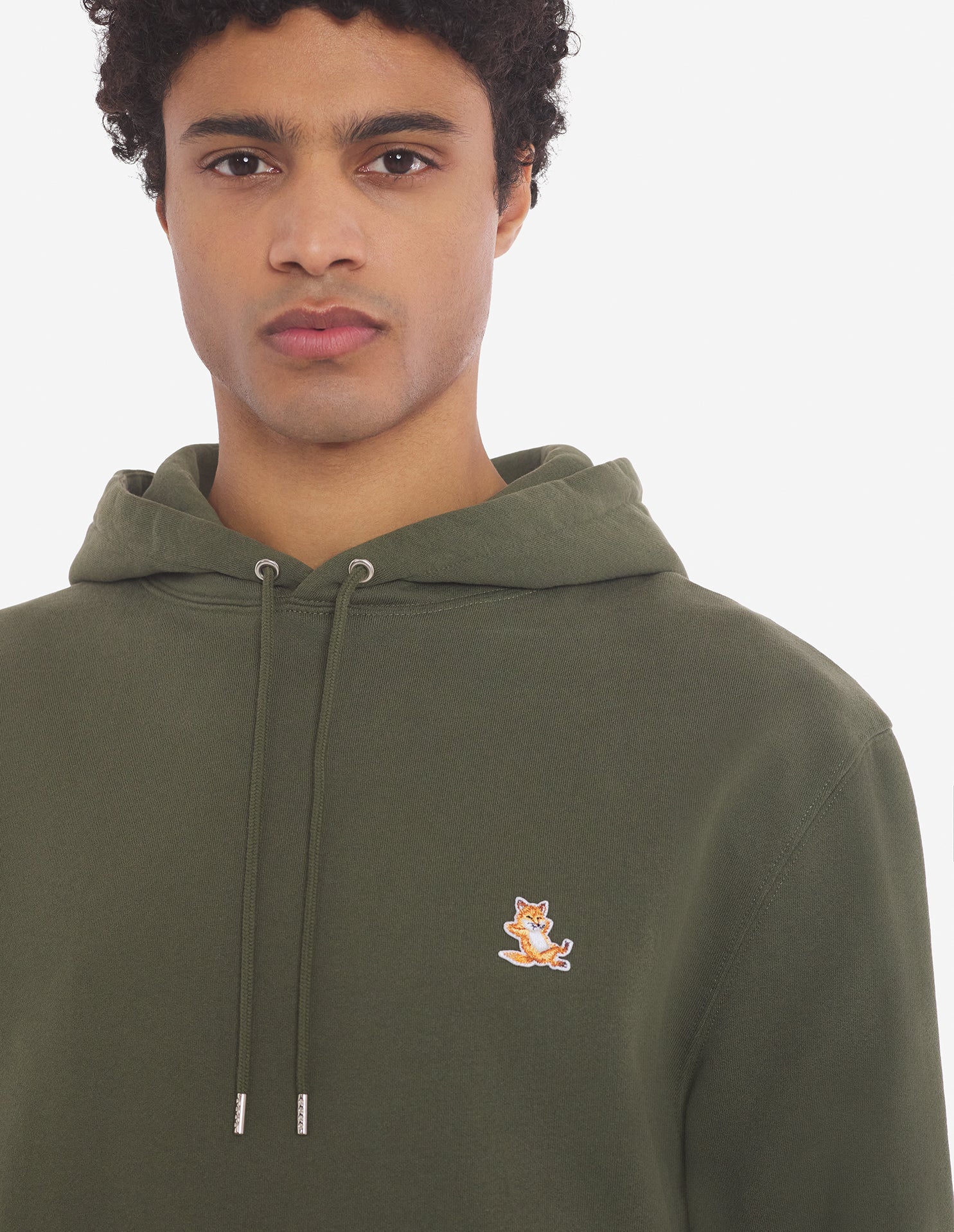 Chillax Patch Regular Hoodie Military Green