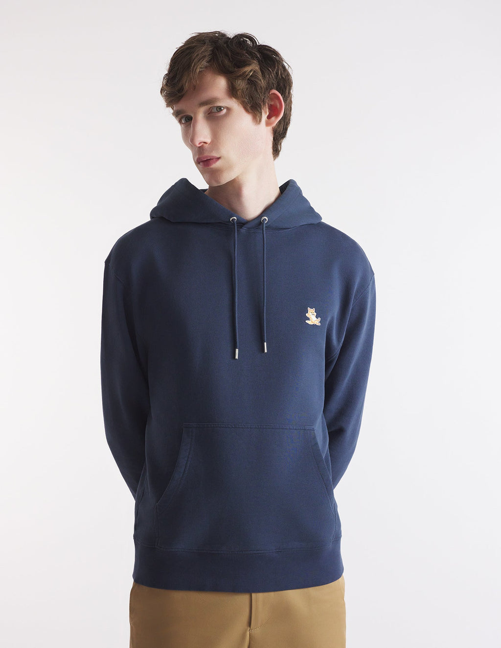 Men's Chillax Patch Regular Hoodie Eclipse Blue