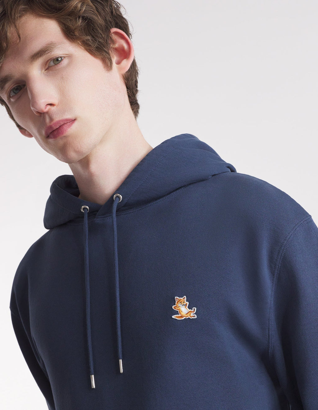 Men's Chillax Patch Regular Hoodie Eclipse Blue