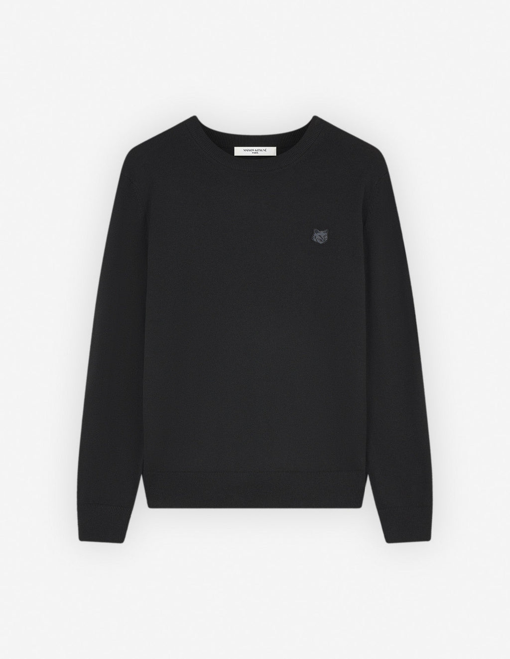 Bold Fox Head Patch Regular Jumper Black