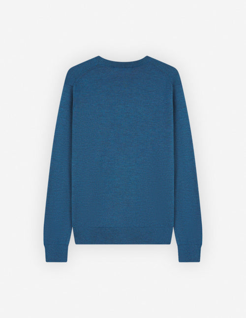 Bold Fox Head Patch Regular Jumper Sapphire