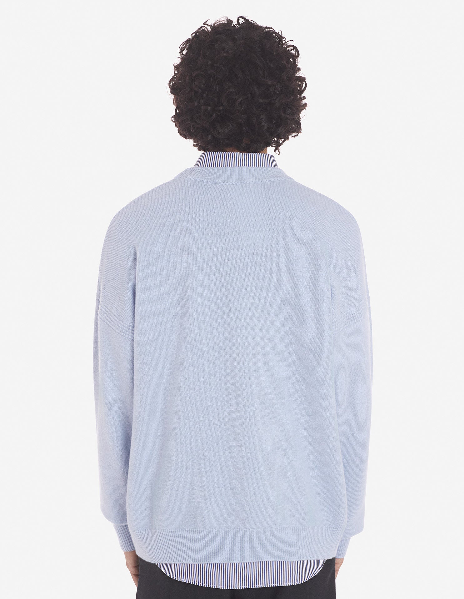 Fox Head Intarsia Comfort Jumper Sky Blue