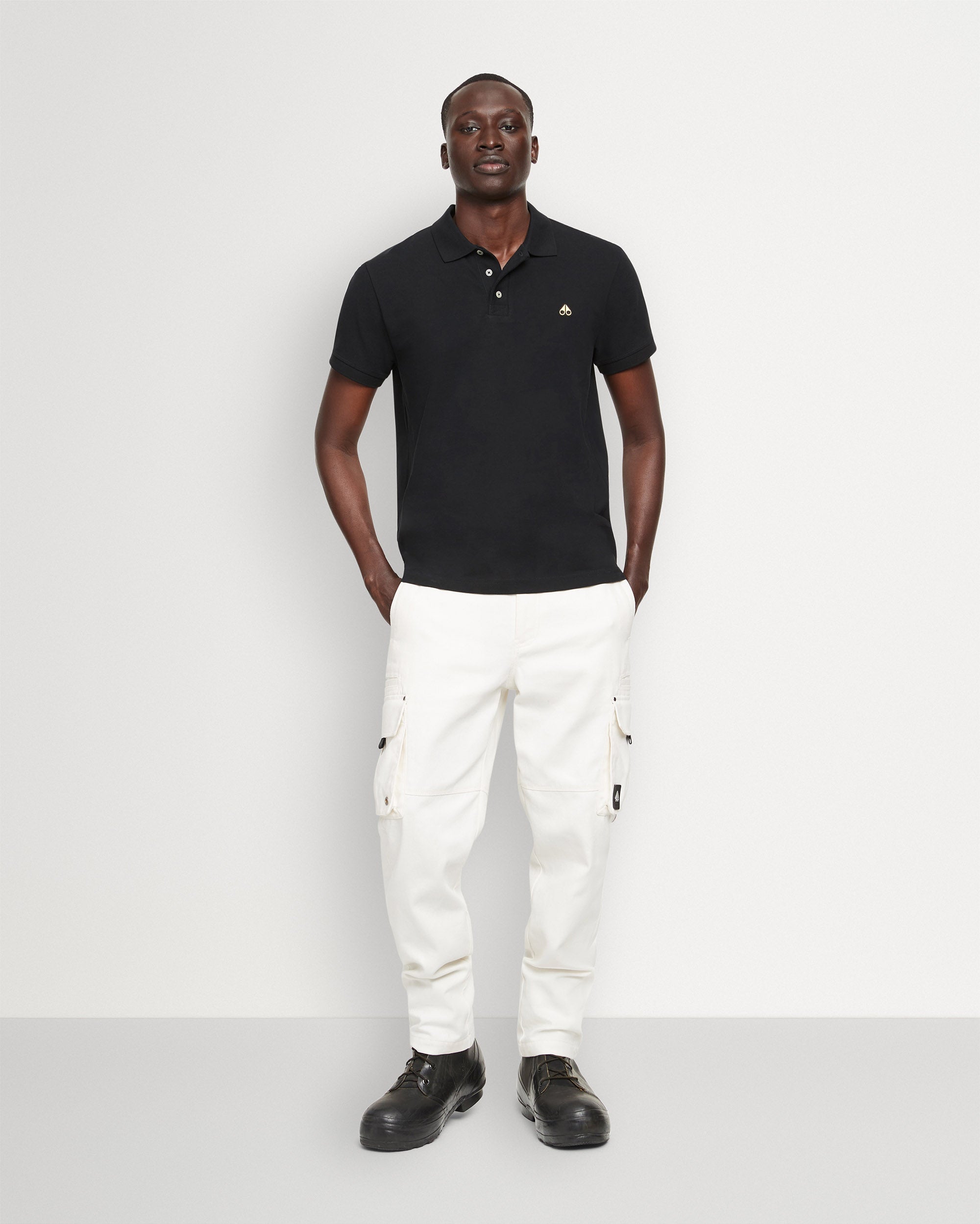 Pique Polo Black