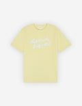 Maison Kitsune Handwriting Comfort Tee Shirt Chalk Yellow