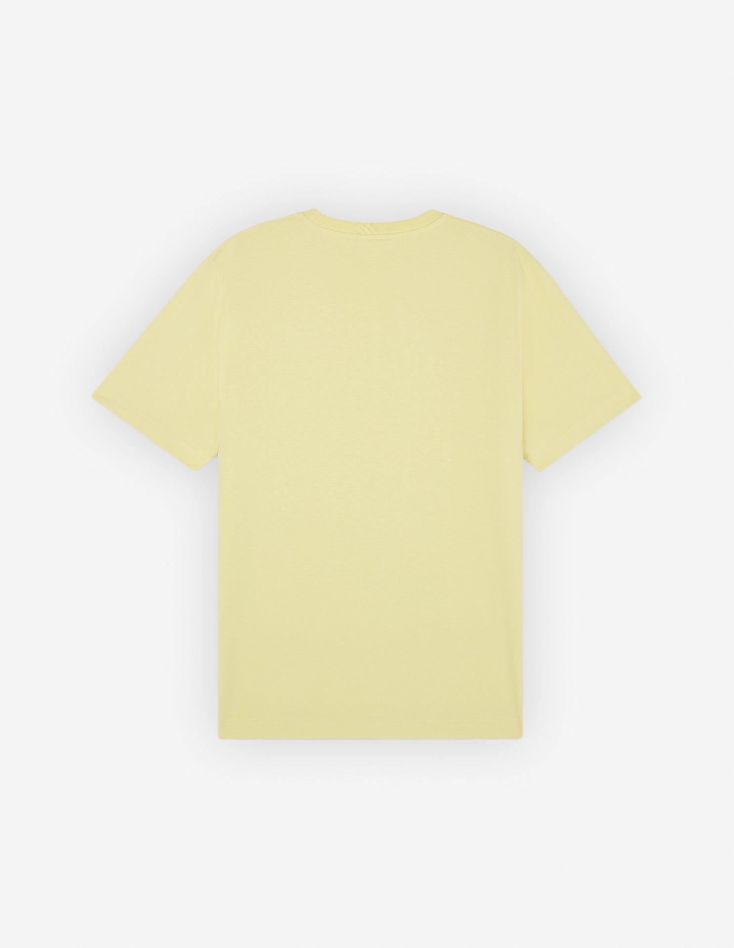 Maison Kitsune Handwriting Comfort Tee Shirt Chalk Yellow