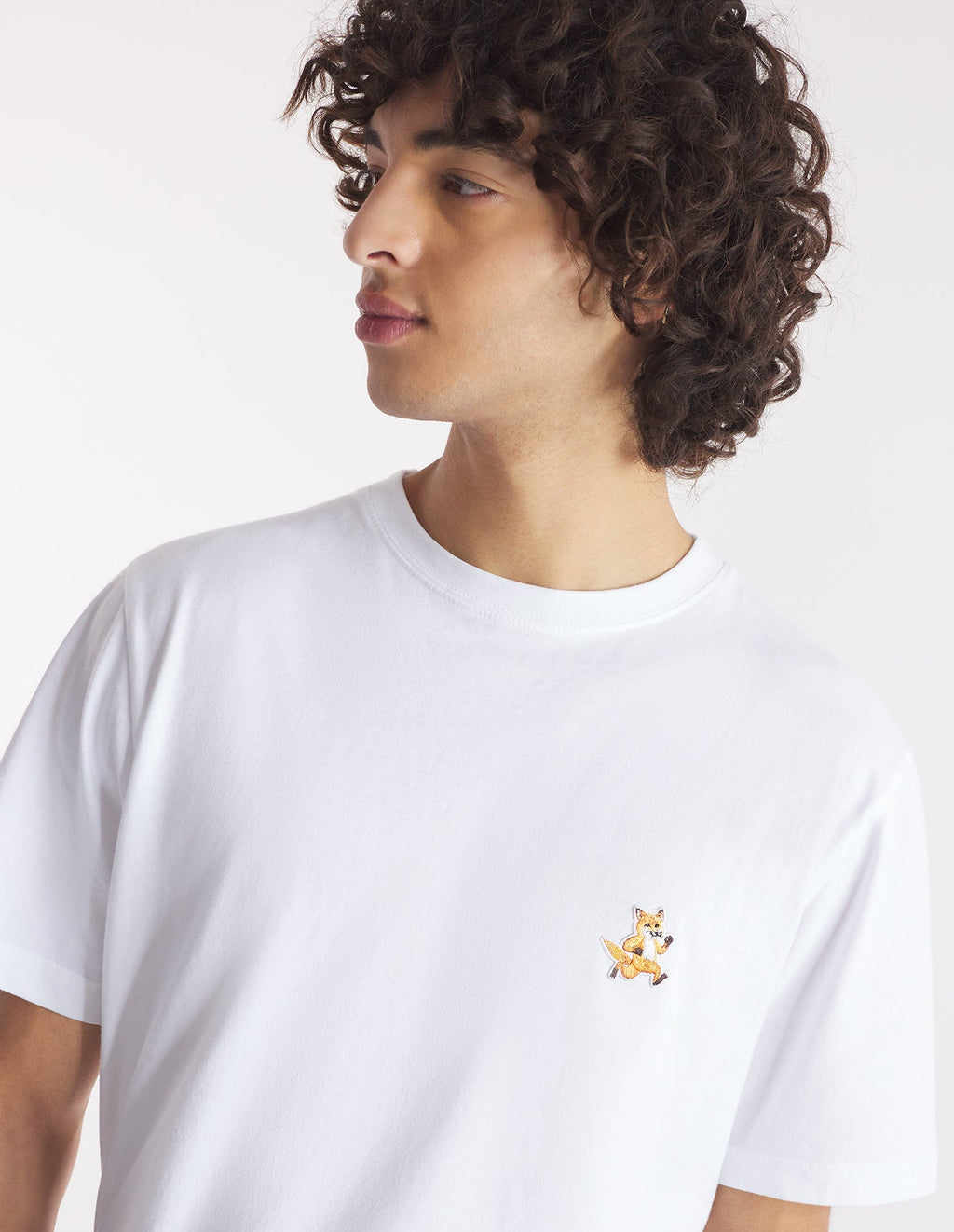 Men's Speedy Fox Patch Comfort Tee-shirt White