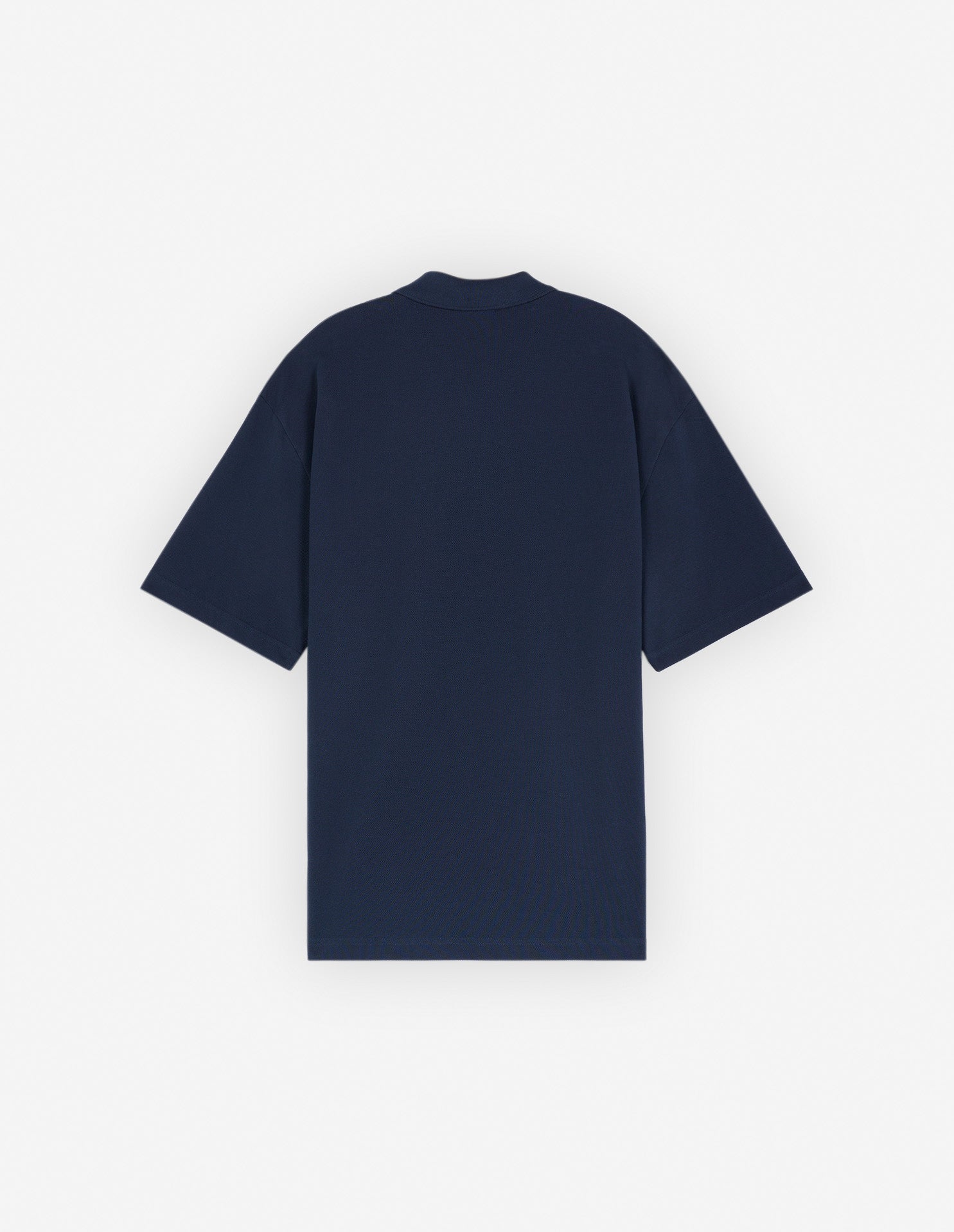 Men's Bold Fox Head Patch Oversize Polo Deep Navy