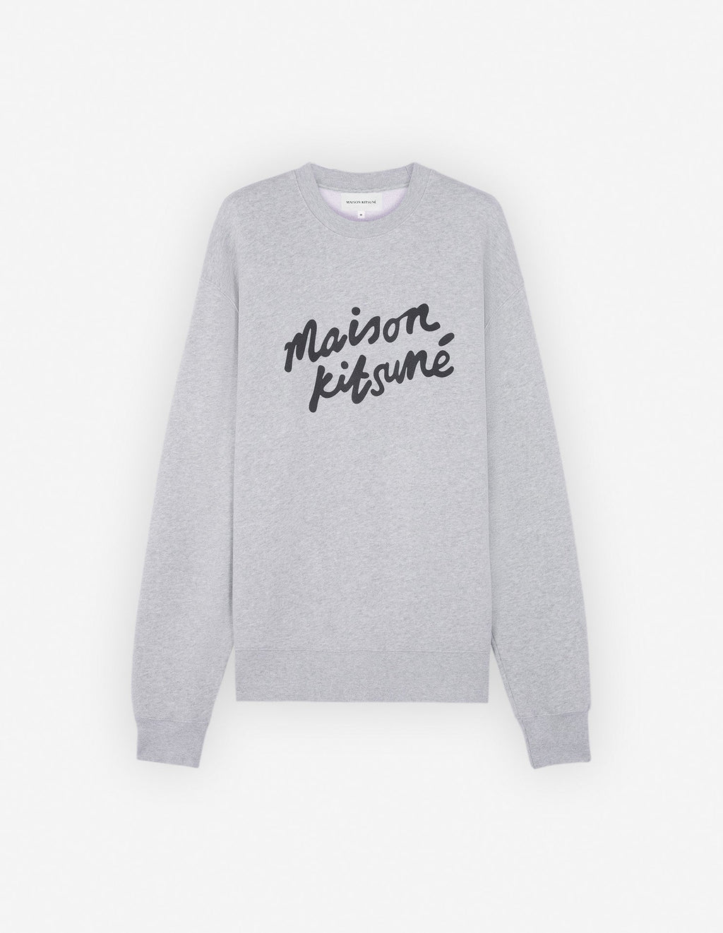 Maison Kitsune Handwriting Comfort Sweatshirt Light Grey Melange