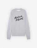 Maison Kitsune Handwriting Comfort Sweatshirt Light Grey Melange