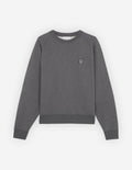 Bold Fox Head Patch Oversize Sweatshirt Dark Grey Melange