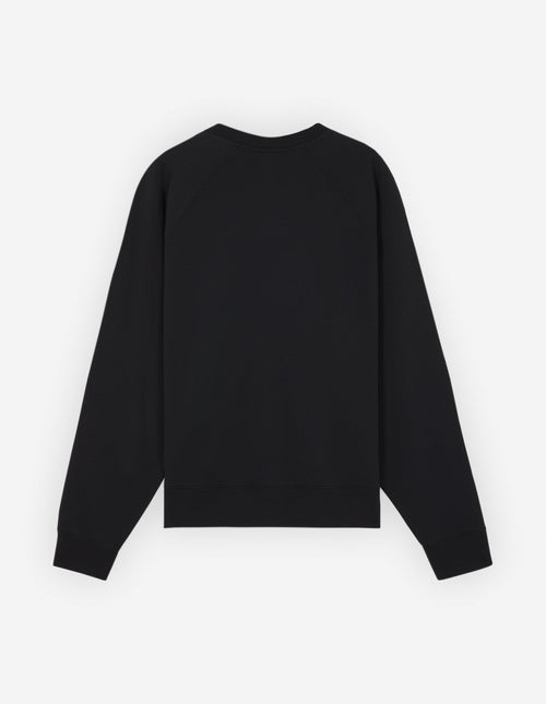 Bold Fox Head Patch Oversize Sweatshirt Black