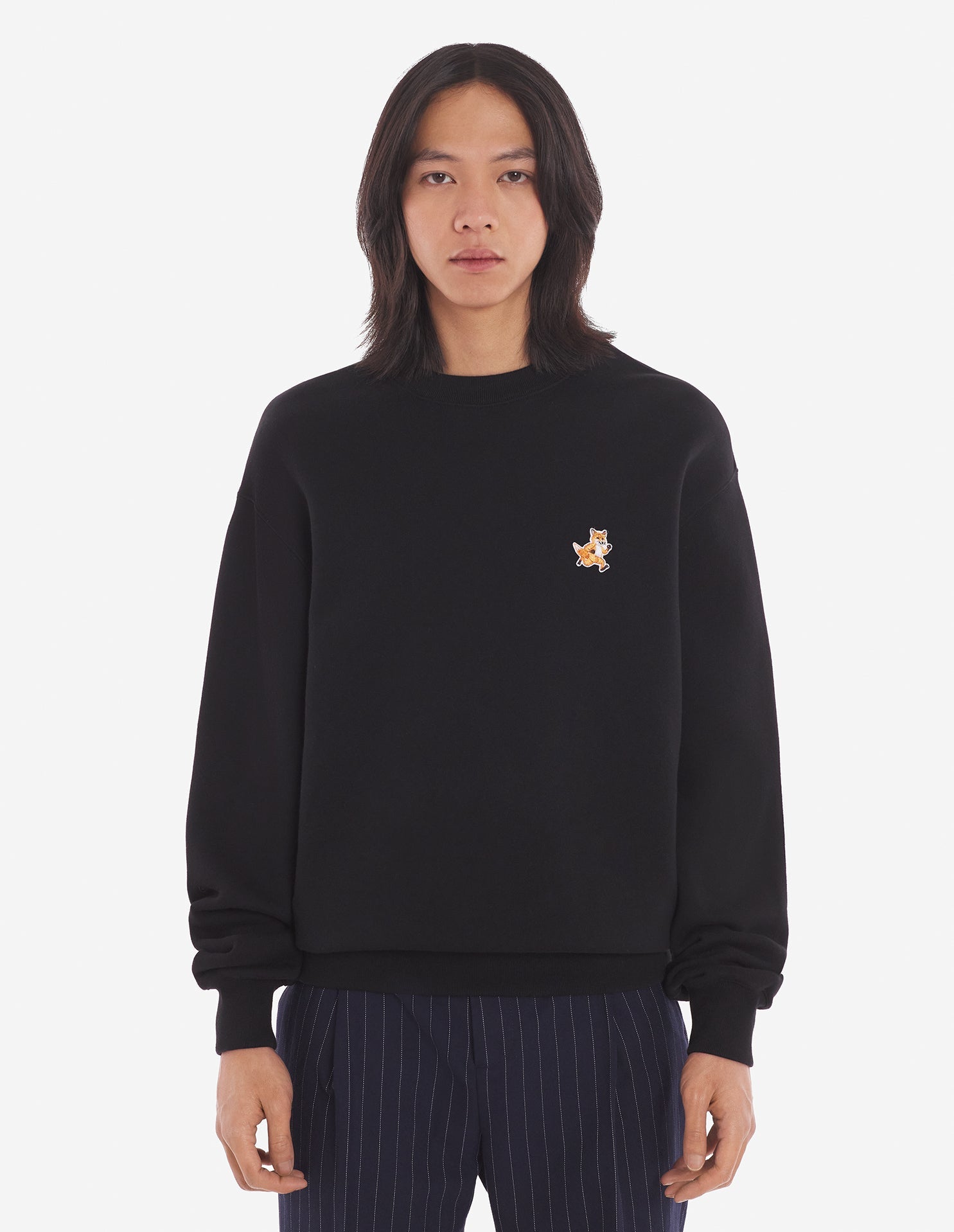 Speedy Fox Patch Comfort Sweatshirt Black