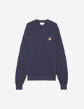 Speedy Fox Patch Comfort Sweatshirt Ink Blue