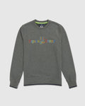 Psycho bunny (men’s heather grey Barbon neon glow sweatshirt)
