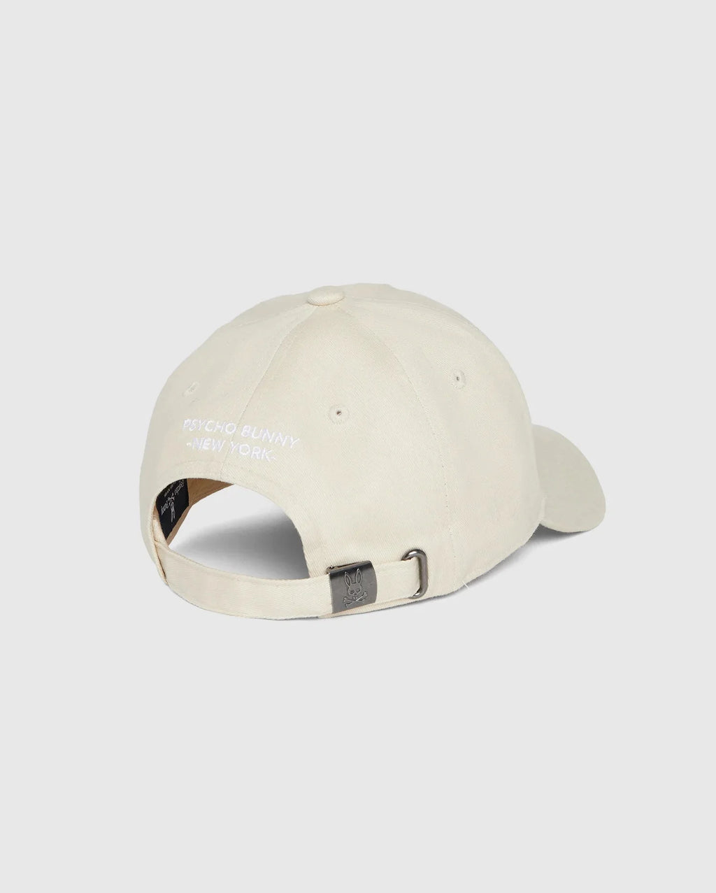 Psycho bunny (Men's natural linen kingwood embroidered baseball cap)