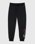 Psycho Bunny Men’s Leo Bunny Sweatpants – Black