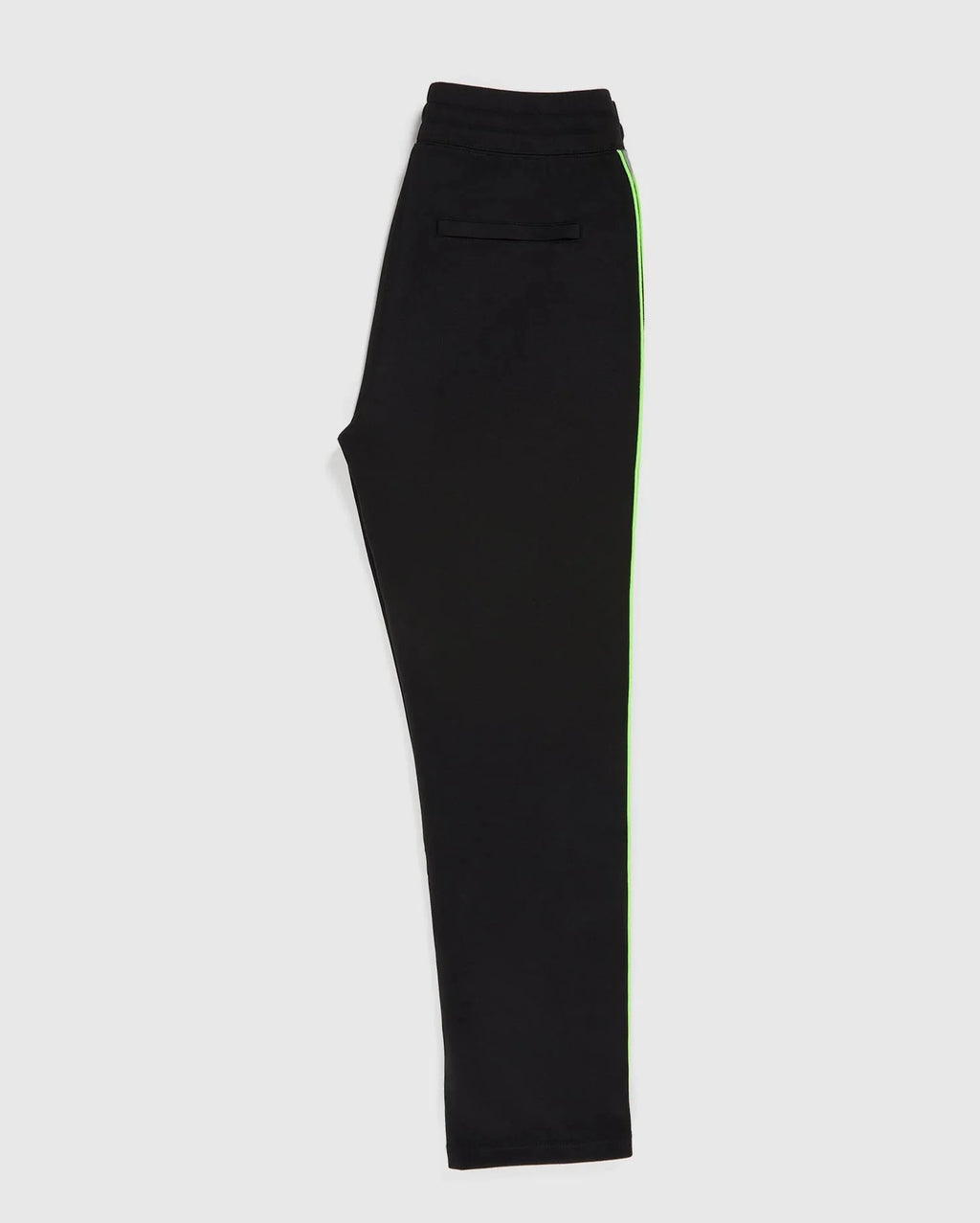 Psycho Bunny Men’s Jones Track Pants – Black with Neon Green Trim