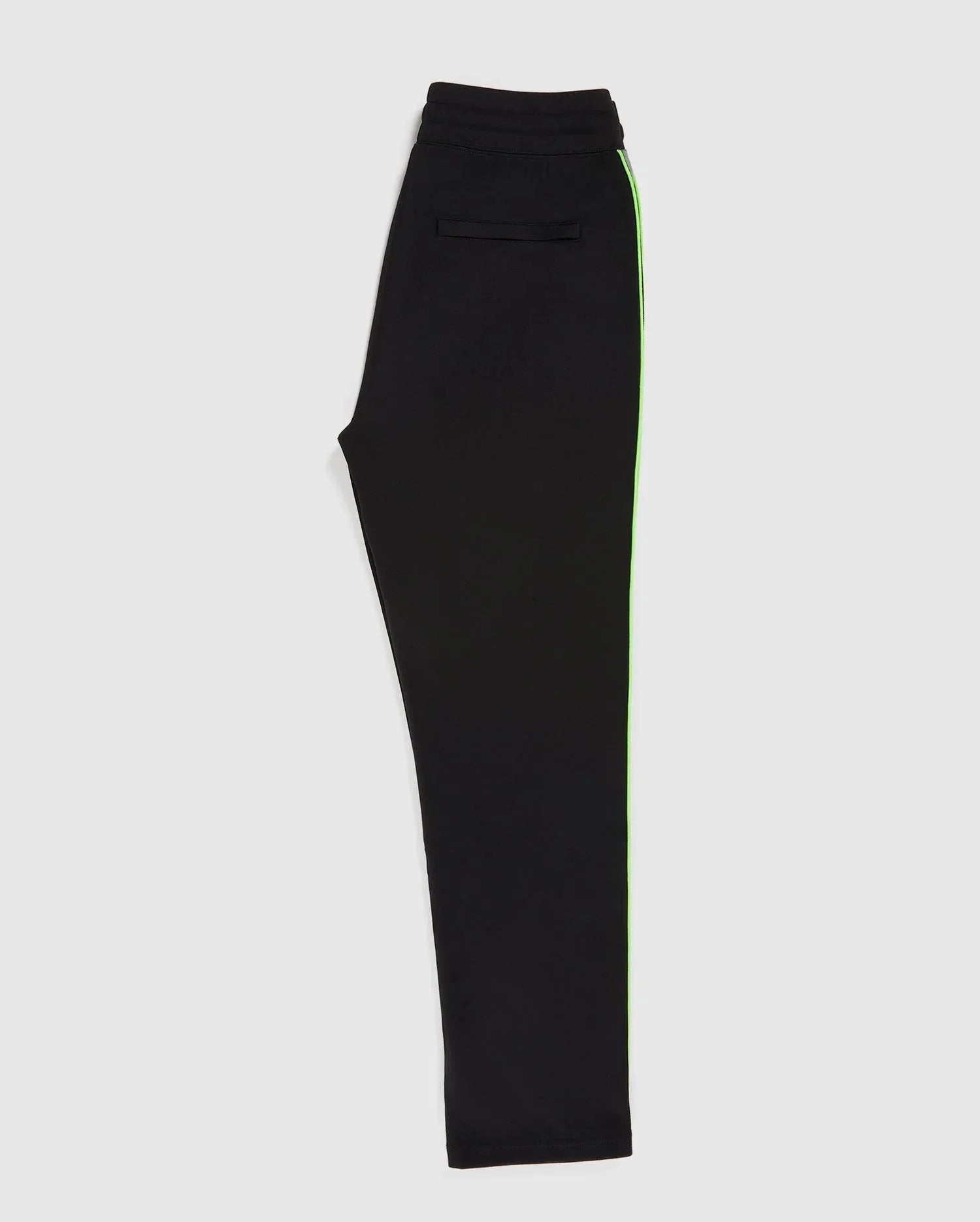 Psycho Bunny Men’s Jones Track Pants – Black with Neon Green Trim