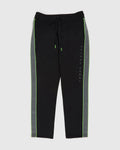 Psycho Bunny Men’s Jones Track Pants – Black with Neon Green Trim