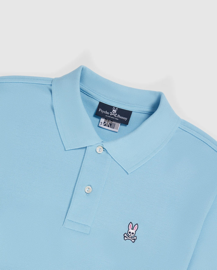 Psycho bunny (kids sky blue classic pique polo)