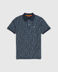 Psycho bunny (Men's navy dayton fashion jacquard polo)