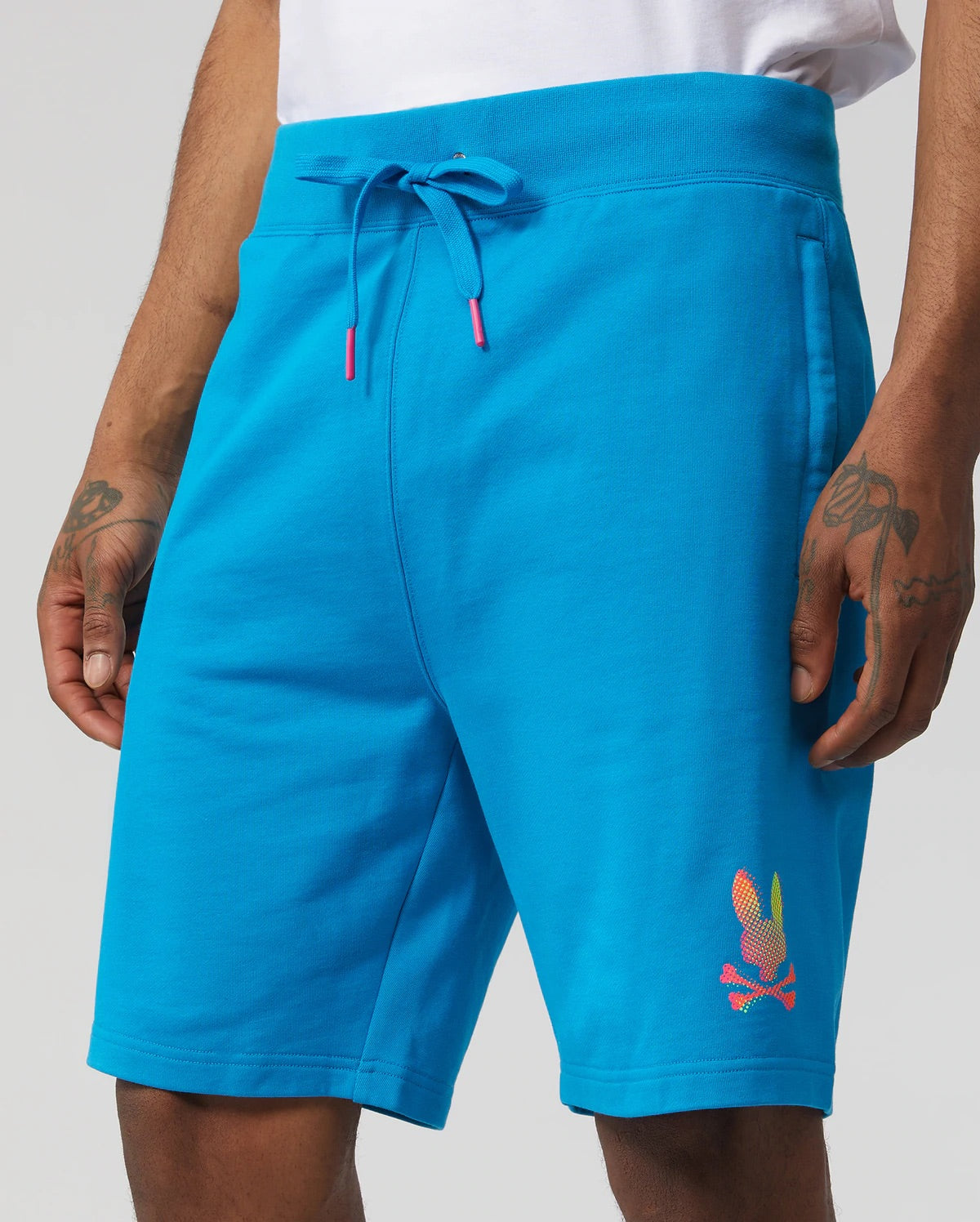 Psycho Bunny Men’s Seaport Blue Hindes Sweat Shorts