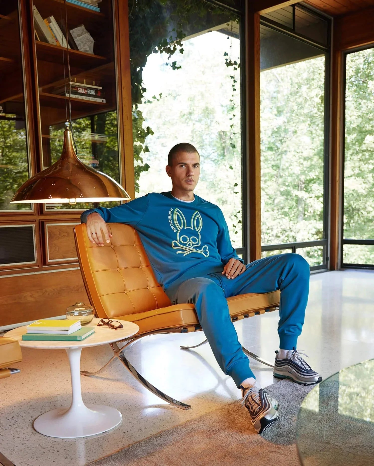Psycho Bunny Men’s Gresham Embroidered Sweater – Aegean Sea Blue