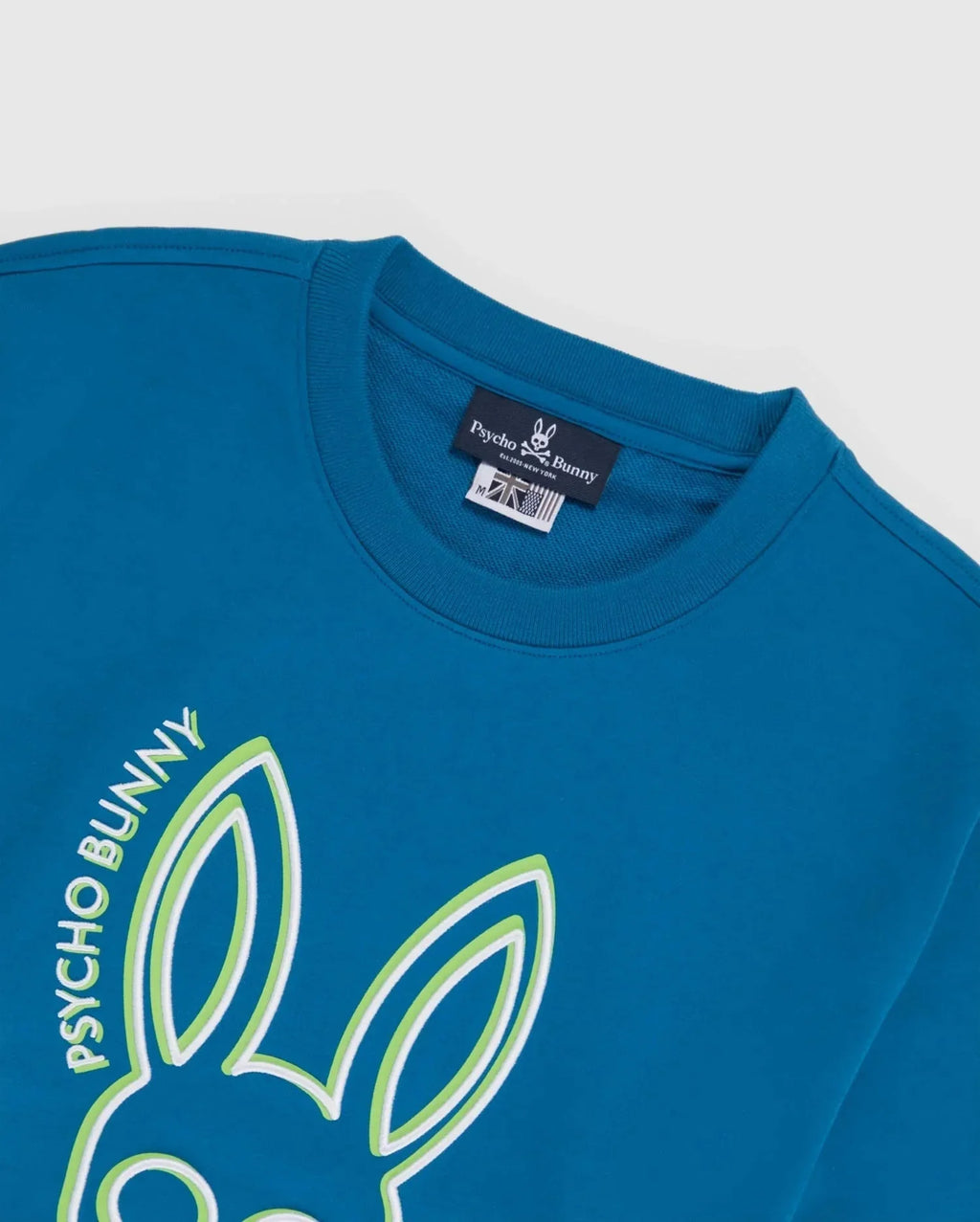 Psycho Bunny Men’s Gresham Embroidered Sweater – Aegean Sea Blue