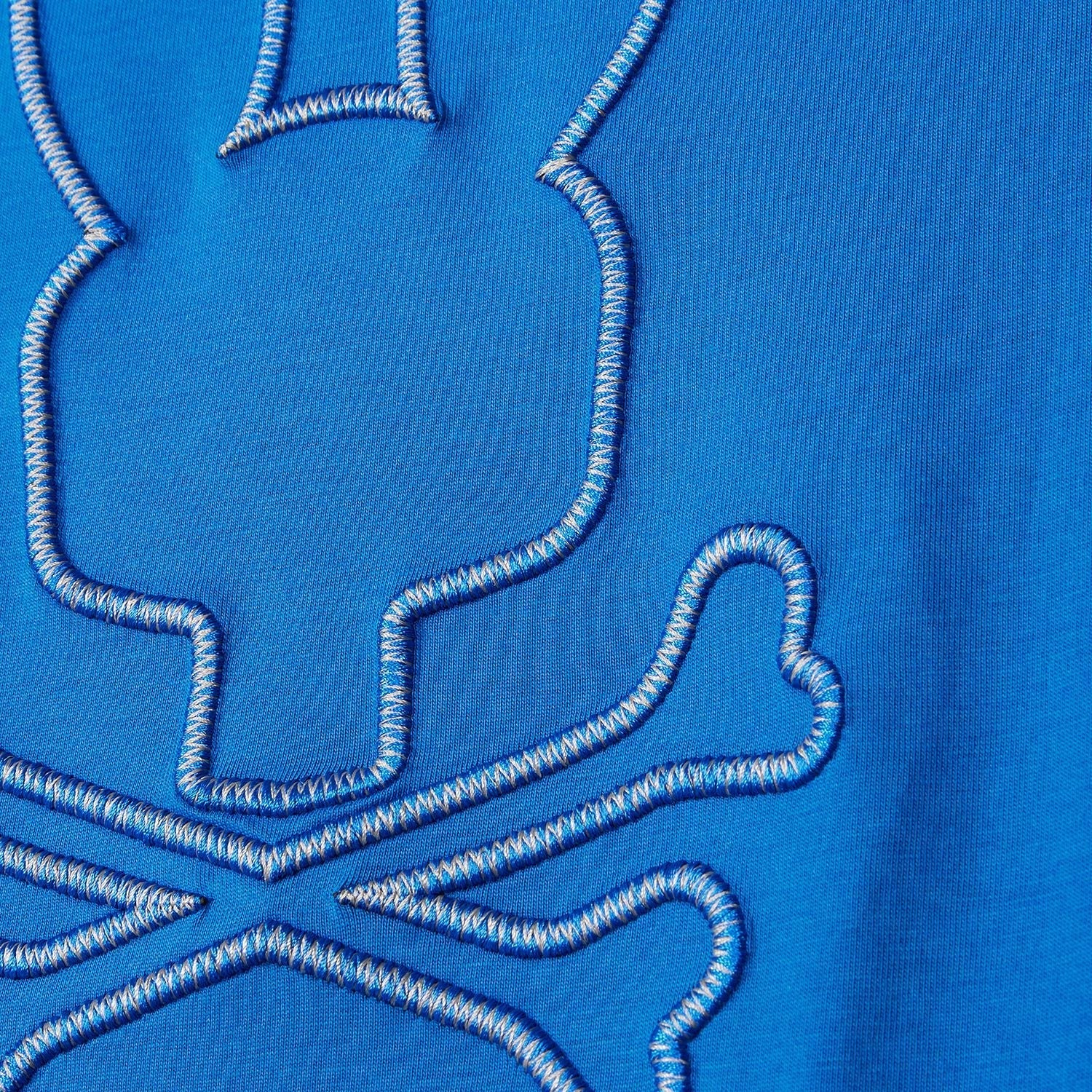 Psycho Bunny Men's Blue nautical panama graphic t-shirt
