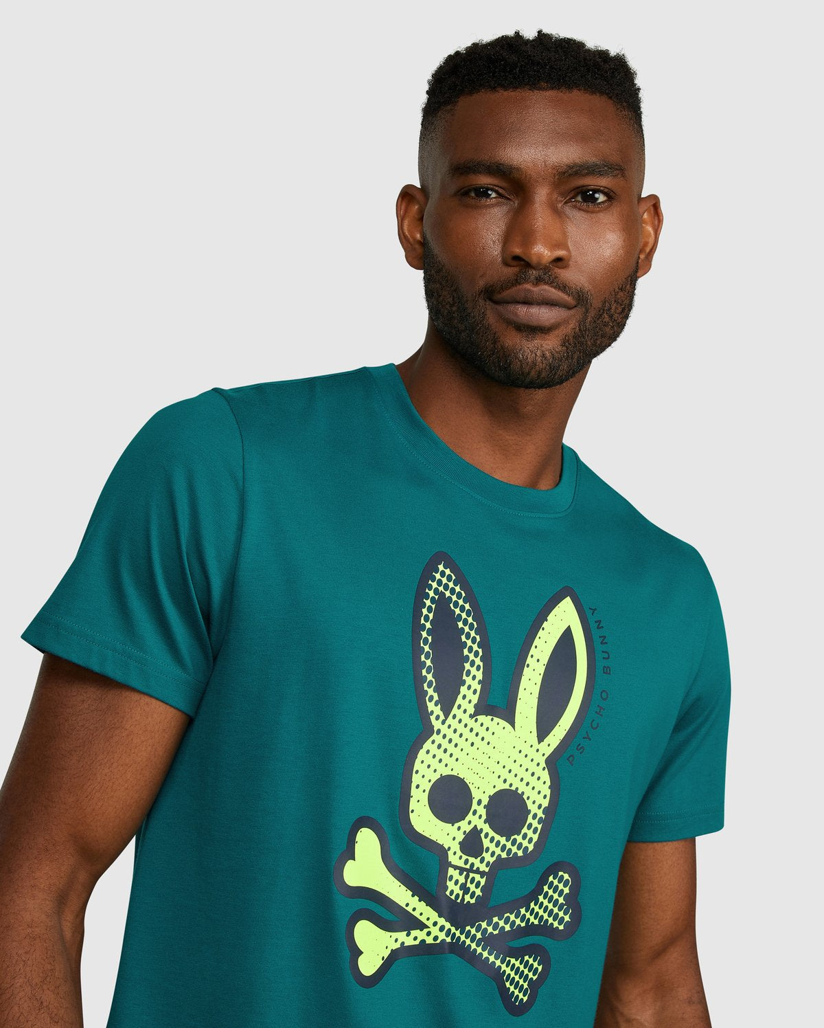 Psycho bunny (men’s harbor blue Denton  graphic t-shirt)