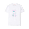 Psycho Bunny (Men's White leonard graphic tee)